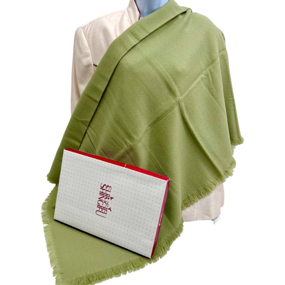NEW in BOX Overize 54"x54" Fringed Mario Valentino Scarf Cashmere Unisex-(85